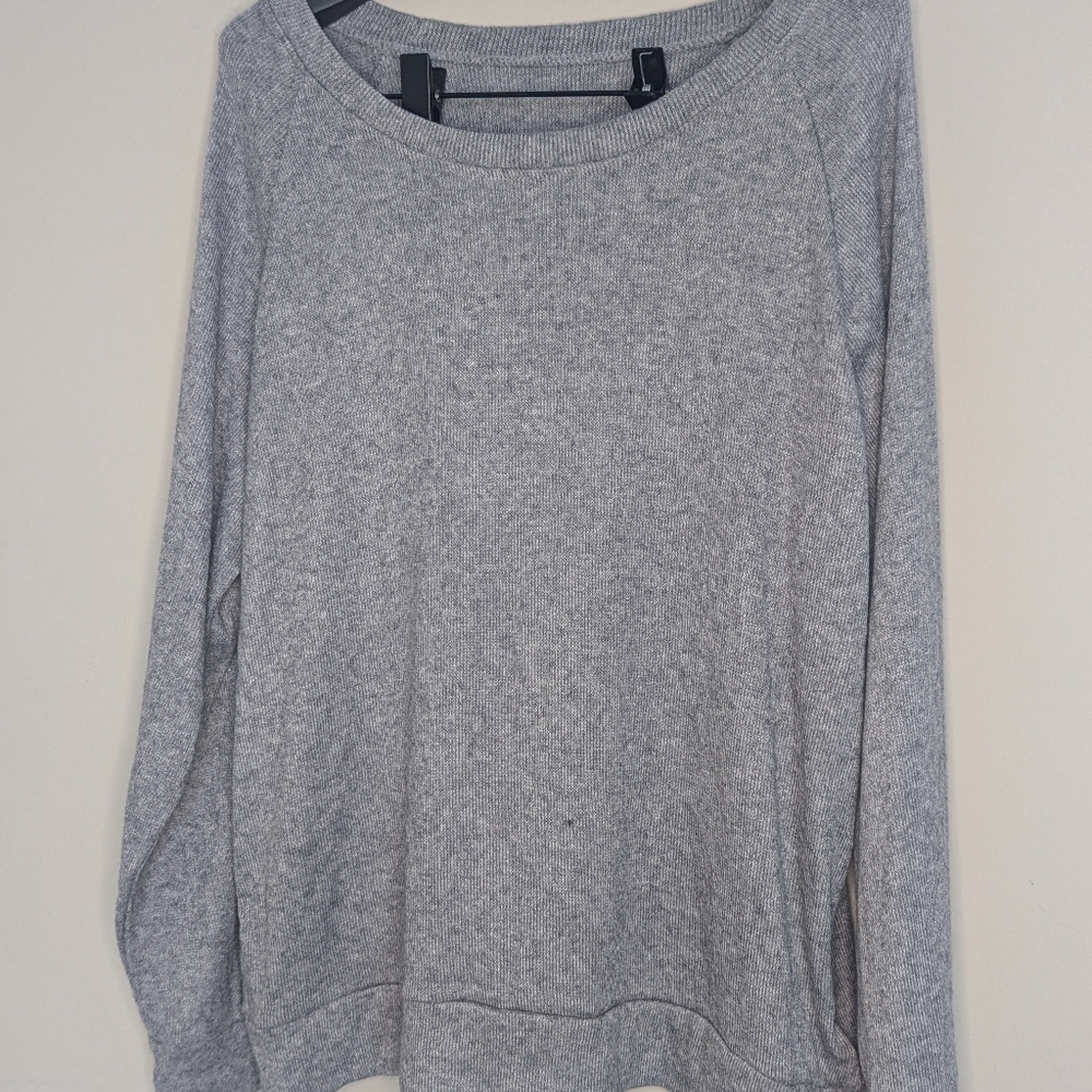 ComfyLUXE Gray Relaxed Long Sleeve Sweater NWT L/XL